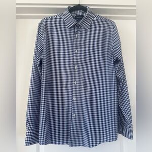 Nautica Men’s Medium Slim Fit Checkered Dress Shirt